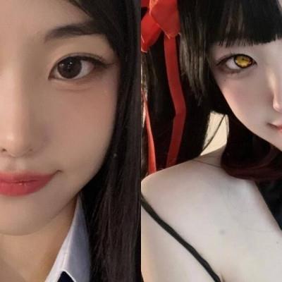 QWER 히나 데뷰 전 후