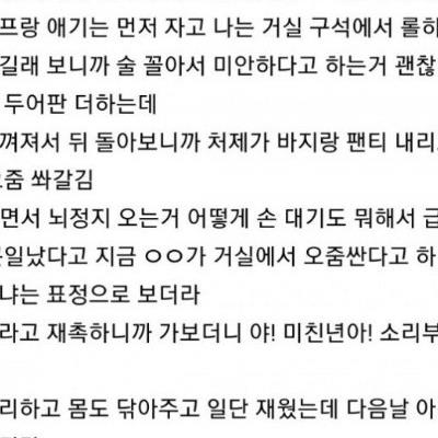 어쩌다 처제의 소중이를 보게 된 썰