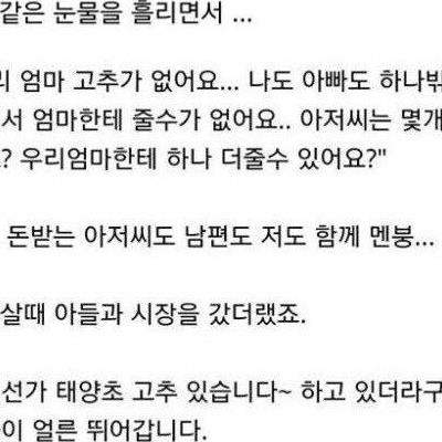 엄마가 고추가 없어서 눈물흘린 6살 아들.jpg