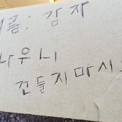 사나우니 건들지 마시오